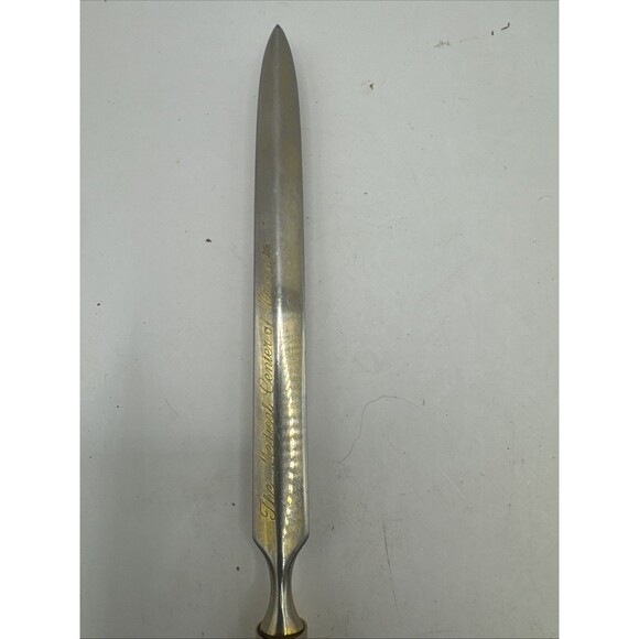 2 Vintage Crystal And Antler Or bone Letter Mail Opener Japan - Picture 4 of 11